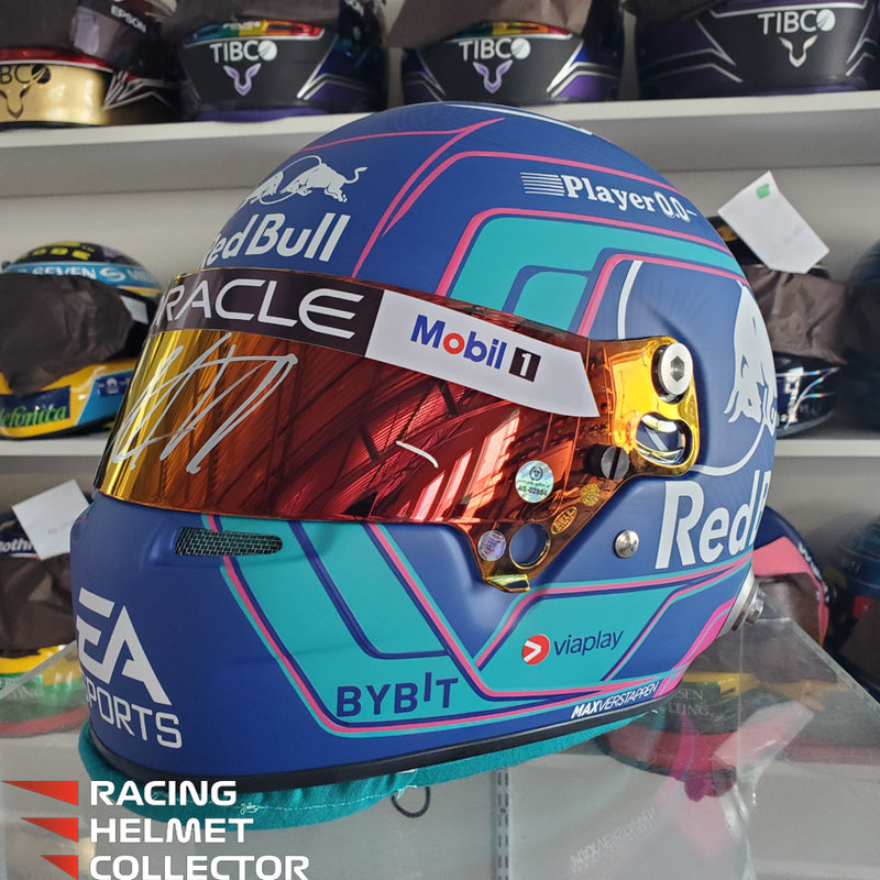Max Verstappen Signed Visor 2023 MIAMI Helmet Full Scale 1:1 AS-02854