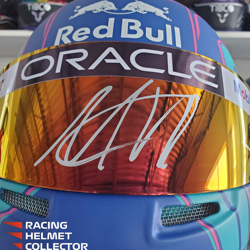 Max Verstappen Signed Visor 2023 MIAMI Helmet Full Scale 1:1 AS-02854