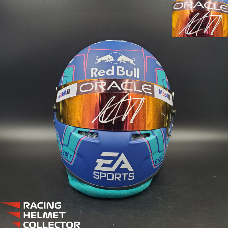 Max Verstappen Signed Visor 2023 MIAMI Helmet Full Scale 1:1 AS-02854