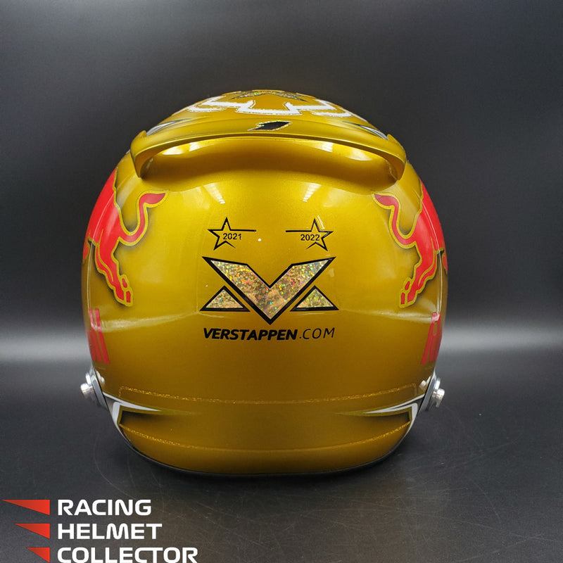 Max Verstappen Signed Helmet Visor 2021 Championship Year Autographed Display Tribute F1 Helmet Full Scale 1:1 AS-02580