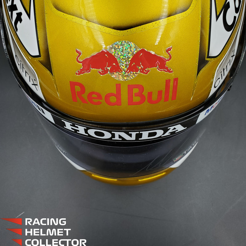 Max Verstappen Signed Helmet Visor 2021 Championship Year Autographed Display Tribute F1 Helmet Full Scale 1:1 AS-02580