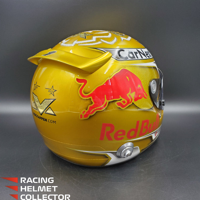 Max Verstappen Signed Helmet Visor 2021 Championship Year Autographed Display Tribute F1 Helmet Full Scale 1:1 AS-02580