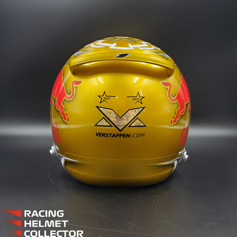 Max Verstappen Signed Helmet Visor 2021 Championship Year Autographed Display Tribute F1 Helmet Full Scale 1:1 AS-02580