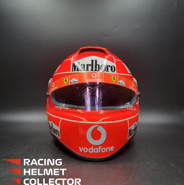 Michael Schumacher Signed Helmet 2004 Tribute Autographed Red Hue Visor Full Scale 1:1 AS-00690