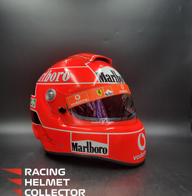 Michael Schumacher Signed Helmet 2004 Tribute Autographed Red Hue Visor Full Scale 1:1 AS-00690