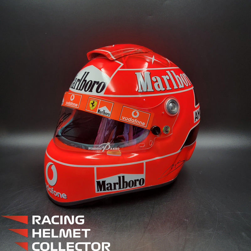 Michael Schumacher Signed Helmet 2004 Tribute Autographed Red Hue Visor Full Scale 1:1 AS-00690