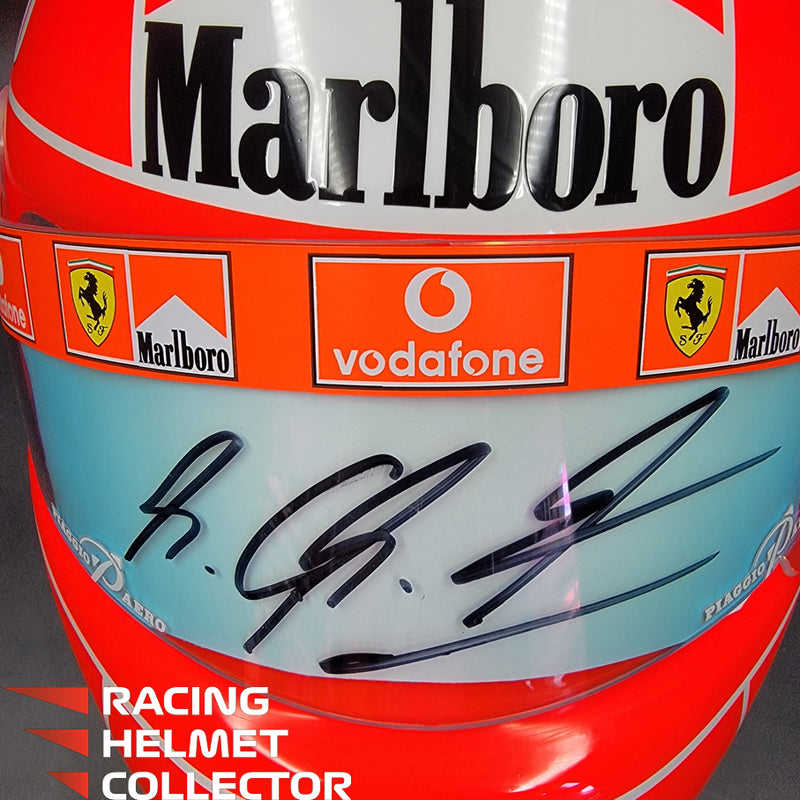 Michael Schumacher Signed Helmet 2004 Tribute Autographed Red Hue Visor Full Scale 1:1 AS-00690