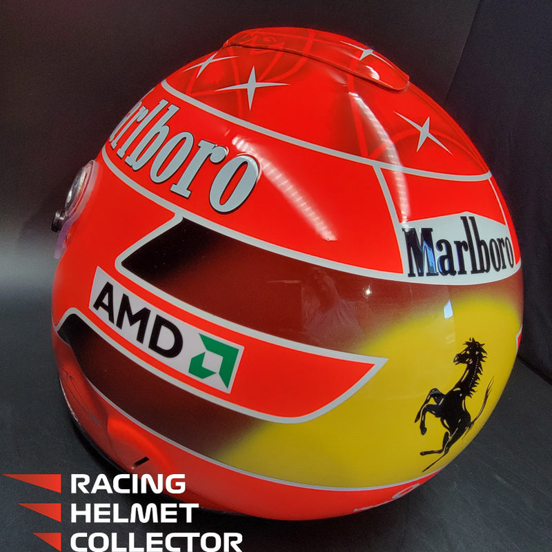 Michael Schumacher Signed Helmet 2004 Tribute Autographed Red Hue Visor Full Scale 1:1 AS-00690