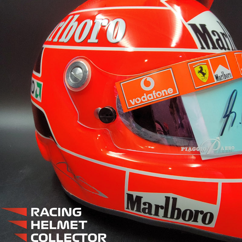 Michael Schumacher Signed Helmet 2004 Tribute Autographed Red Hue Visor Full Scale 1:1 AS-00690