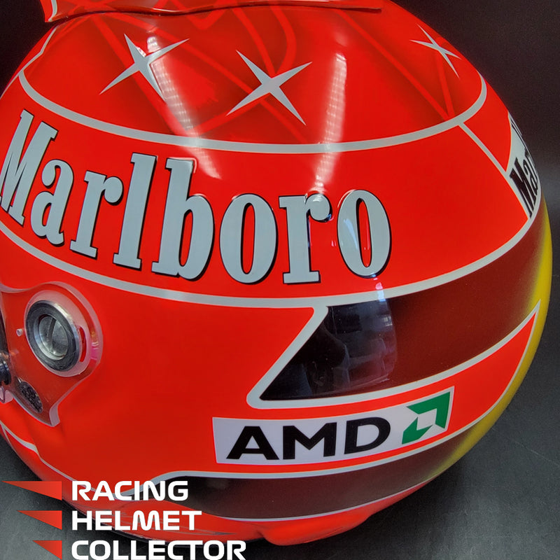 Michael Schumacher Signed Helmet 2004 Tribute Autographed Red Hue Visor Full Scale 1:1 AS-00690