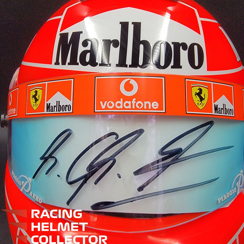 Michael Schumacher Signed Helmet 2004 Tribute Autographed Red Hue Visor Full Scale 1:1 AS-00690