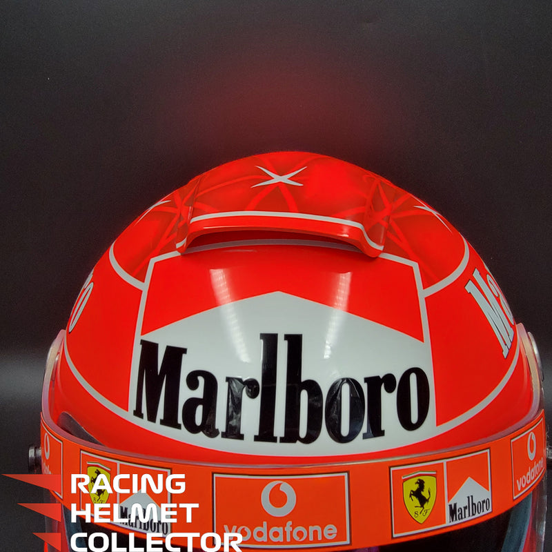 Michael Schumacher Signed Helmet 2004 Tribute Autographed Red Hue Visor Full Scale 1:1 AS-00690