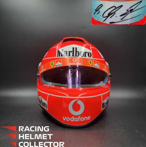 Michael Schumacher Signed Helmet 2004 Tribute Autographed Red Hue Visor Full Scale 1:1 AS-00690
