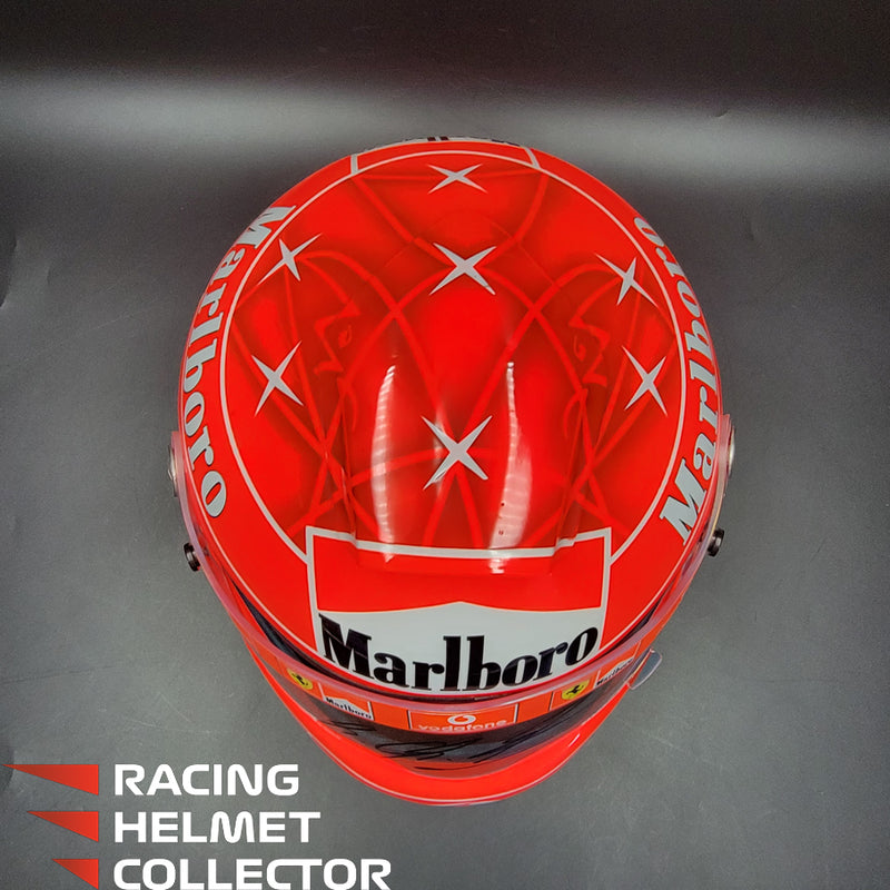 Michael Schumacher Signed Helmet 2004 Tribute Autographed Red Hue Visor Full Scale 1:1 AS-00690