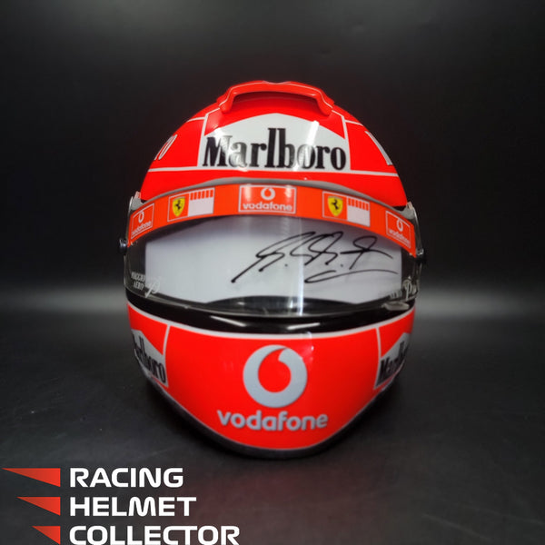 Michael Schumacher Signed Helmet Race Issued Visor Mounted on Promo Helmet 2004 Schubert Display Tribute Autographed Full Scale 1:1 AS-00938
