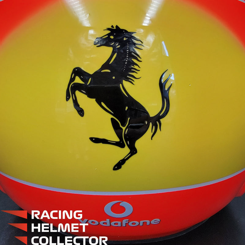 Michael Schumacher Signed Helmet Race Issued Visor Mounted on Promo Helmet 2004 Schubert Display Tribute Autographed Full Scale 1:1 AS-00938