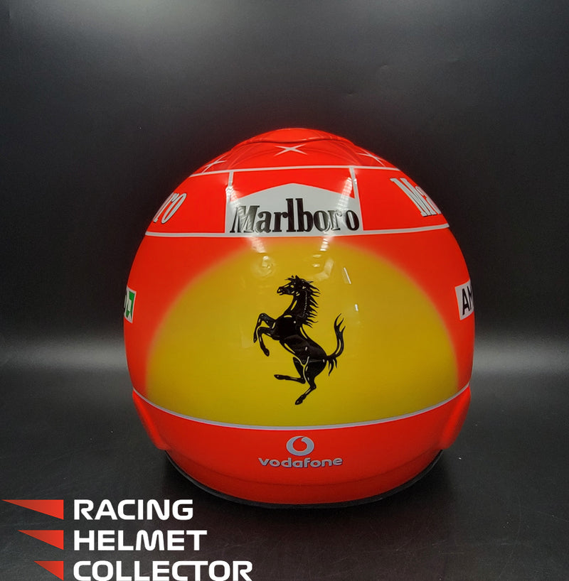 Michael Schumacher Signed Helmet Race Issued Visor Mounted on Promo Helmet 2004 Schubert Display Tribute Autographed Full Scale 1:1 AS-00938