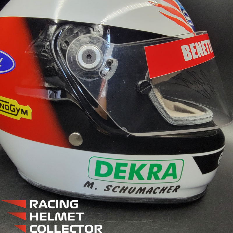 Michael Schumacher Signed Helmet Visor 1994 Red Display Tribute Autographed Full Scale 1:1 AS-00679