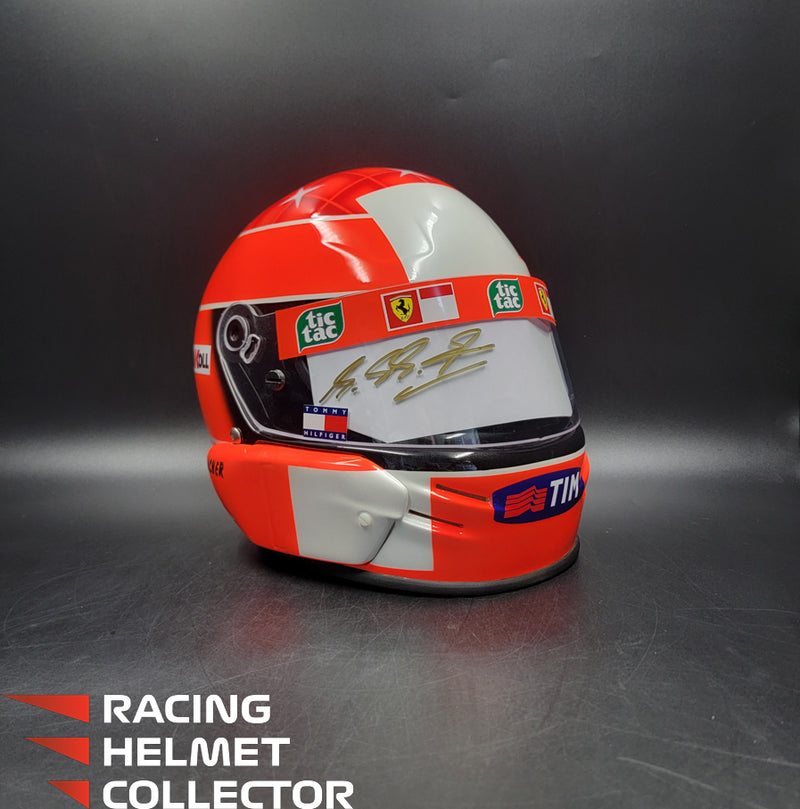 Michael Schumacher Signed Helmet Visor 2000 USGP Version BELL Limited Edition Replica 10/20 Tribute Autographed Clear Visor Full Scale 1:1  AS-00762