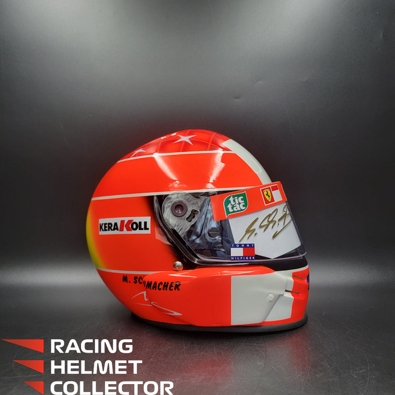 Michael Schumacher Signed Helmet Visor 2000 USGP Version BELL Limited Edition Replica 10/20 Tribute Autographed Clear Visor Full Scale 1:1  AS-00762