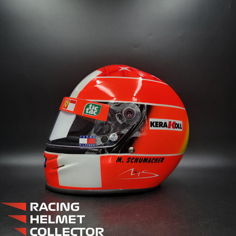 Michael Schumacher Signed Helmet Visor 2000 USGP Version BELL Limited Edition Replica 10/20 Tribute Autographed Clear Visor Full Scale 1:1  AS-00762