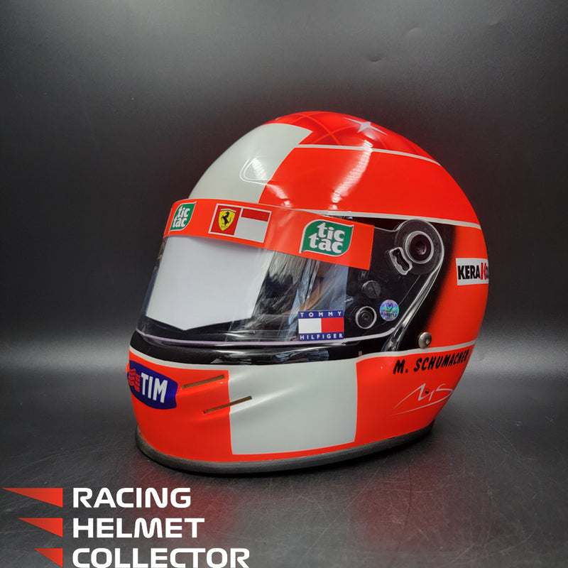 Michael Schumacher Signed Helmet Visor 2000 USGP Version BELL Limited Edition Replica 10/20 Tribute Autographed Clear Visor Full Scale 1:1  AS-00762