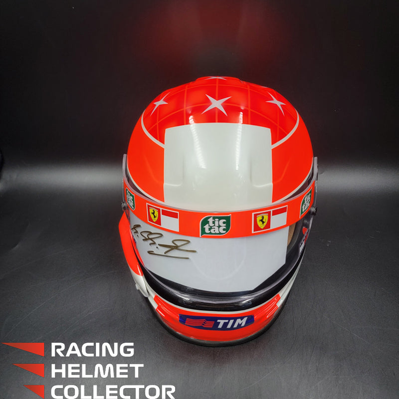 Michael Schumacher Signed Helmet Visor 2000 USGP Version BELL Limited Edition Replica 10/20 Tribute Autographed Clear Visor Full Scale 1:1  AS-00762