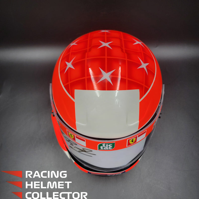Michael Schumacher Signed Helmet Visor 2000 USGP Version BELL Limited Edition Replica 10/20 Tribute Autographed Clear Visor Full Scale 1:1  AS-00762