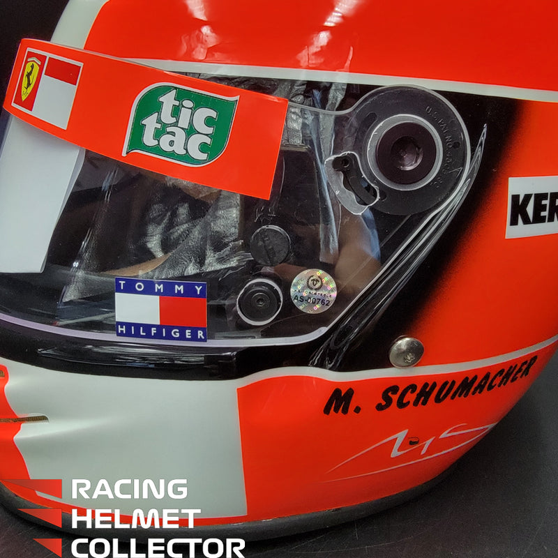 Michael Schumacher Signed Helmet Visor 2000 USGP Version BELL Limited Edition Replica 10/20 Tribute Autographed Clear Visor Full Scale 1:1  AS-00762
