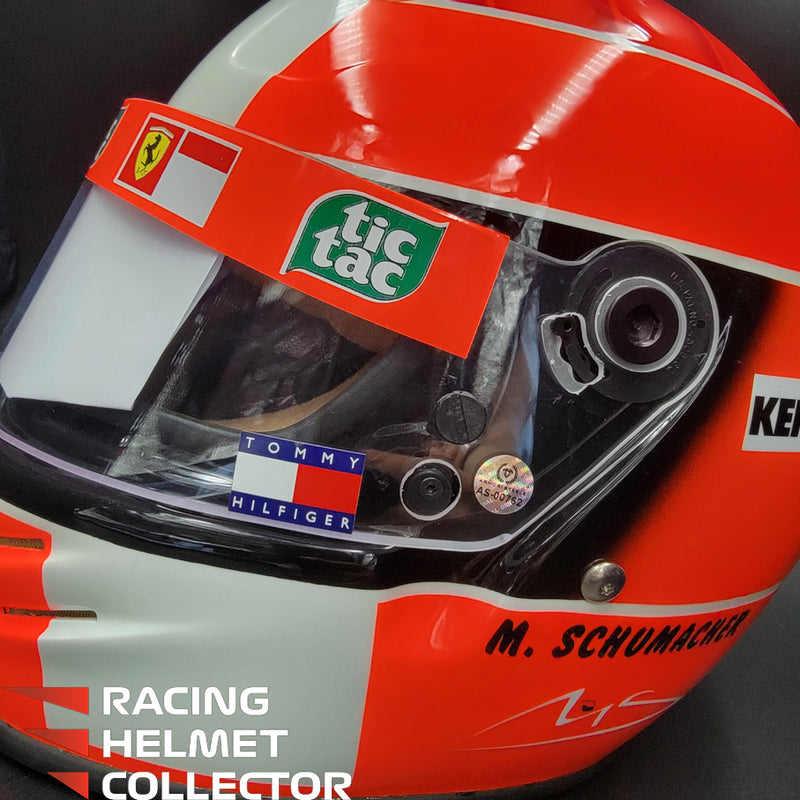 Michael Schumacher Signed Helmet Visor 2000 USGP Version BELL Limited Edition Replica 10/20 Tribute Autographed Clear Visor Full Scale 1:1  AS-00762