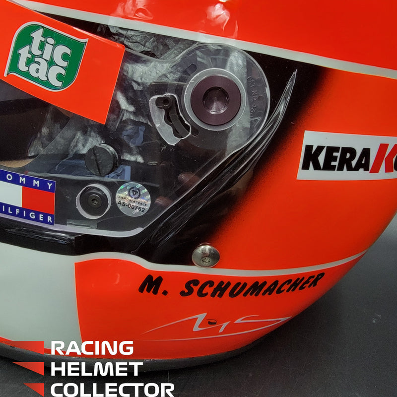 Michael Schumacher Signed Helmet Visor 2000 USGP Version BELL Limited Edition Replica 10/20 Tribute Autographed Clear Visor Full Scale 1:1  AS-00762