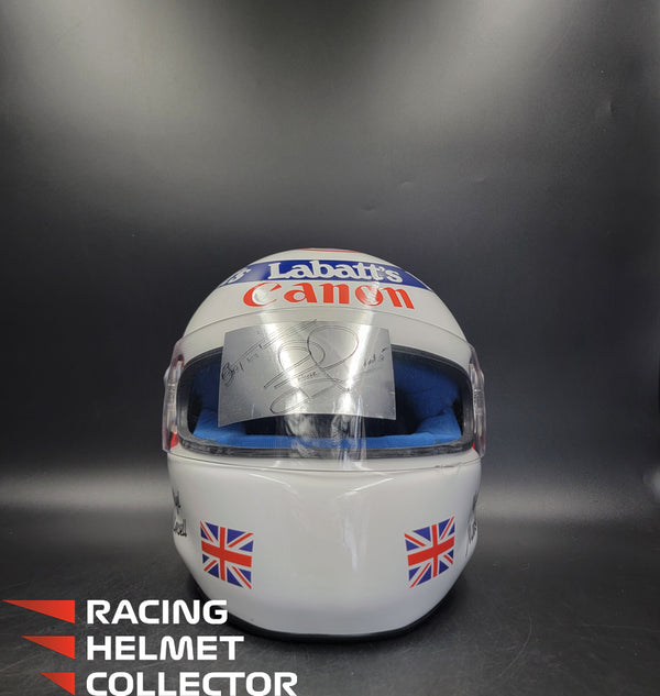 Nigel Mansell 1992 Signed  Helmet V3 SUB-PAR Autograph Helmet Full Scale 1:1 - AS-01475