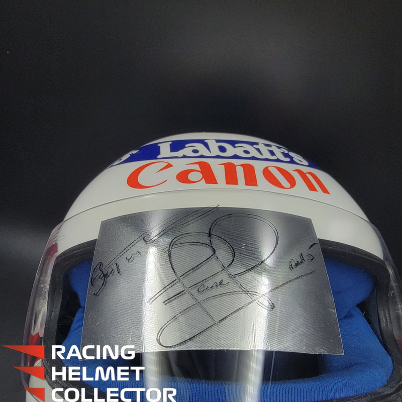 Nigel Mansell 1992 Signed  Helmet V3 SUB-PAR Autograph Helmet Full Scale 1:1 - AS-01475