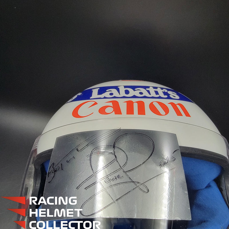 Nigel Mansell 1992 Signed  Helmet V3 SUB-PAR Autograph Helmet Full Scale 1:1 - AS-01475