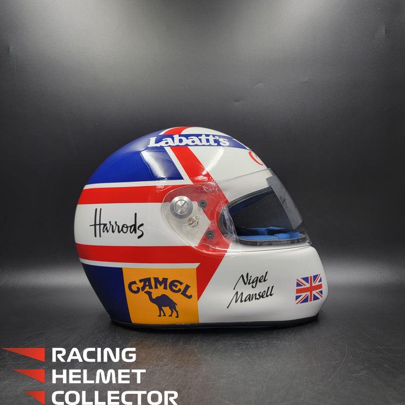 Nigel Mansell 1992 Signed  Helmet V3 SUB-PAR Autograph Helmet Full Scale 1:1 - AS-01475