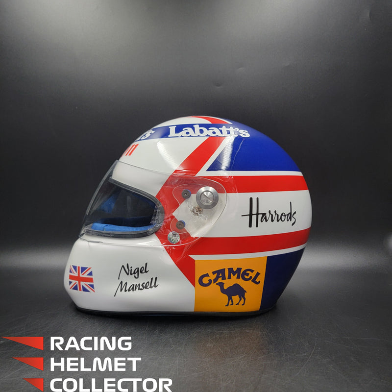 Nigel Mansell 1992 Signed  Helmet V3 SUB-PAR Autograph Helmet Full Scale 1:1 - AS-01475