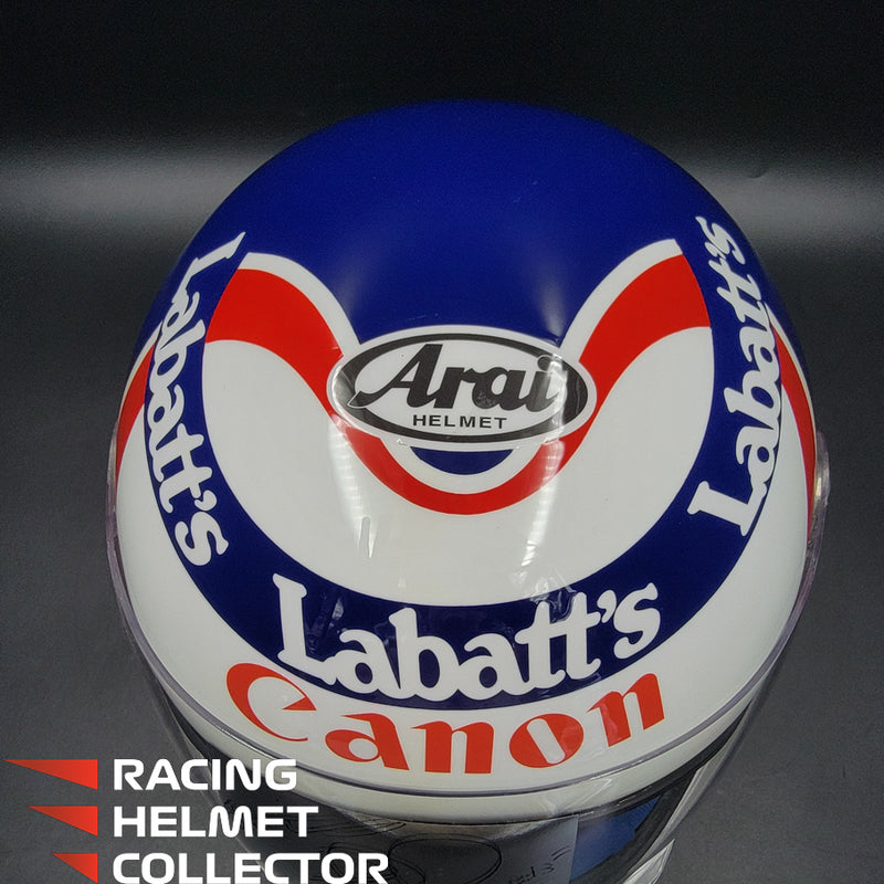 Nigel Mansell 1992 Signed  Helmet V3 SUB-PAR Autograph Helmet Full Scale 1:1 - AS-01475