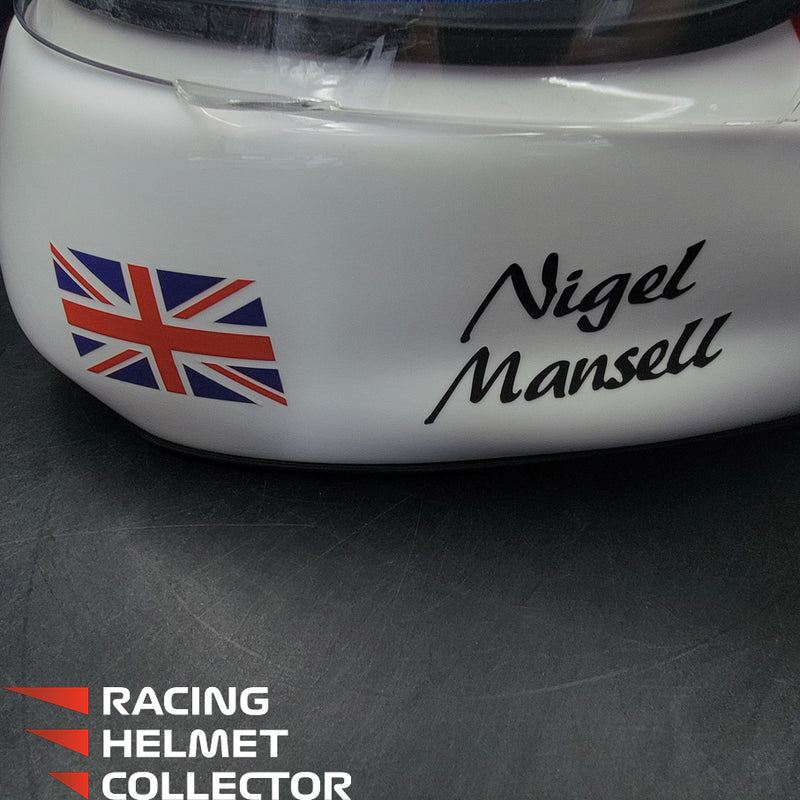 Nigel Mansell 1992 Signed  Helmet V3 SUB-PAR Autograph Helmet Full Scale 1:1 - AS-01475