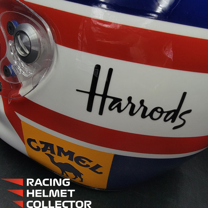 Nigel Mansell 1992 Signed  Helmet V3 SUB-PAR Autograph Helmet Full Scale 1:1 - AS-01475