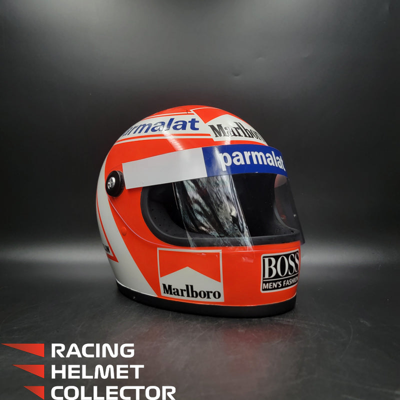 Niki Lauda Signed Helmet Direct Autograph 1984 Display Full Size 1:1 AS-01445