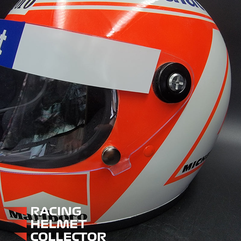 Niki Lauda Signed Helmet Direct Autograph 1984 Display Full Size 1:1 AS-01445