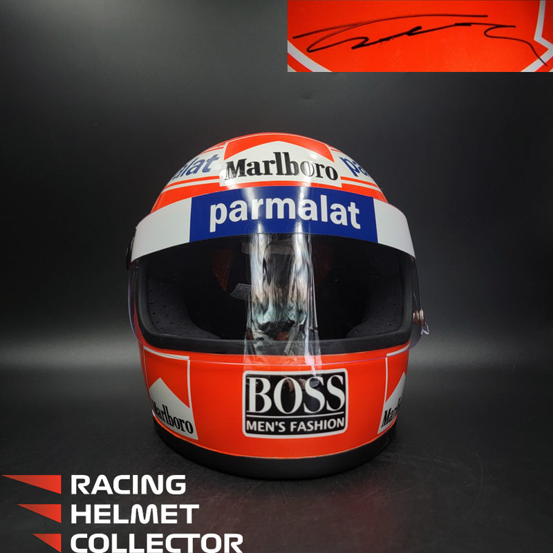 Niki Lauda Signed Helmet Direct Autograph 1984 Display Full Size 1:1 AS-01445