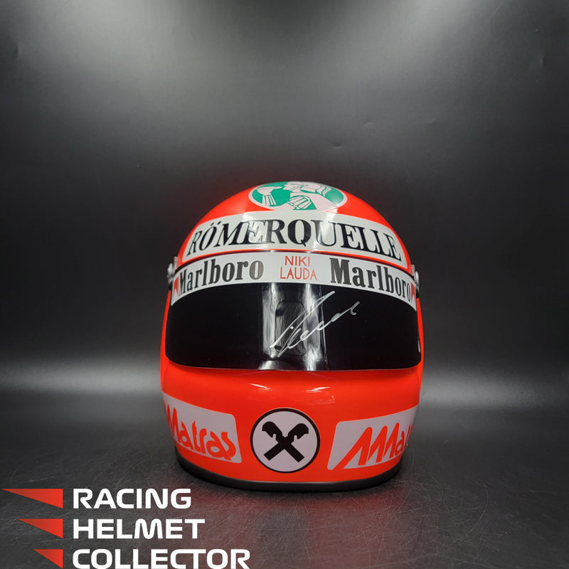 Niki Lauda Signed Helmet Visor 1977 Tribute Display Autographed Full Scale 1:1 AS-00755