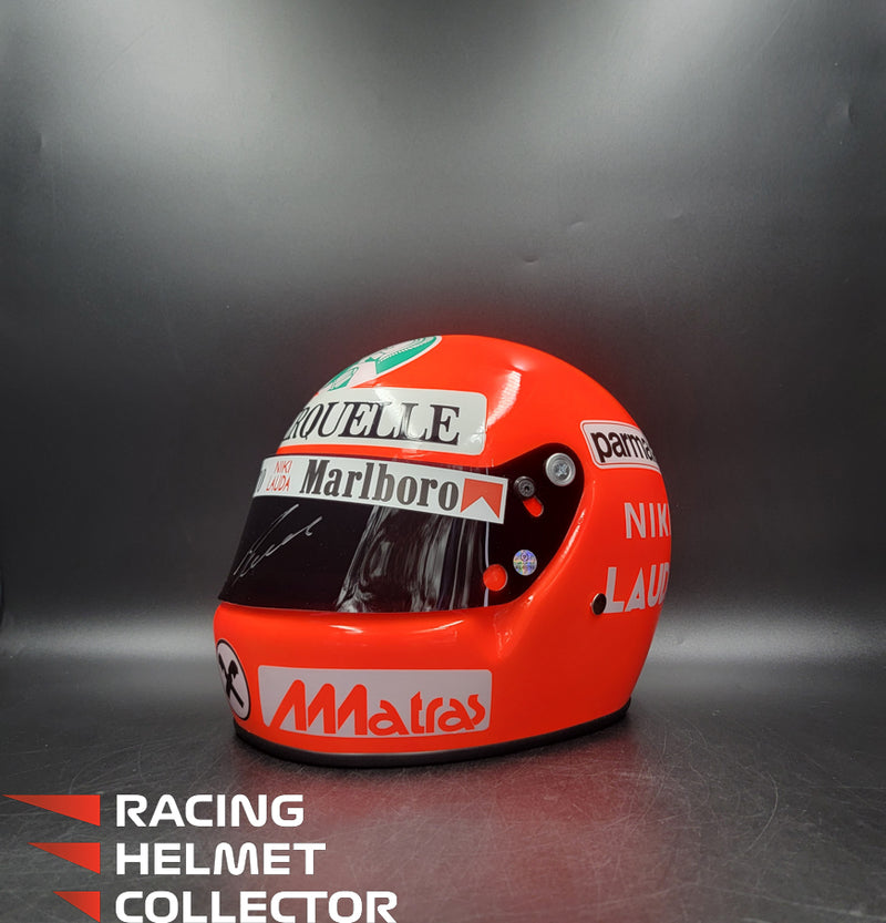 Niki Lauda Signed Helmet Visor 1977 Tribute Display Autographed Full Scale 1:1 AS-00755