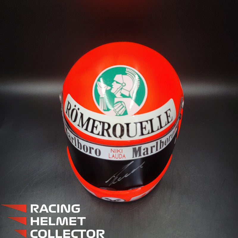 Niki Lauda Signed Helmet Visor 1977 Tribute Display Autographed Full Scale 1:1 AS-00755