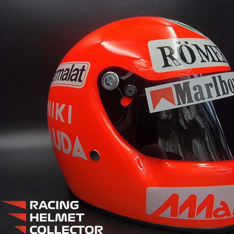Niki Lauda Signed Helmet Visor 1977 Tribute Display Autographed Full Scale 1:1 AS-00755