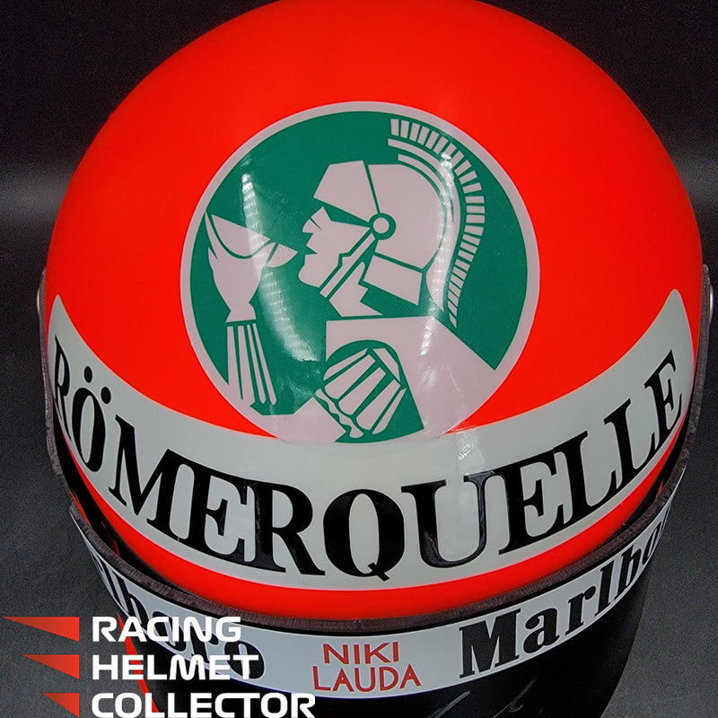 Niki Lauda Signed Helmet Visor 1977 Tribute Display Autographed Full Scale 1:1 AS-00755