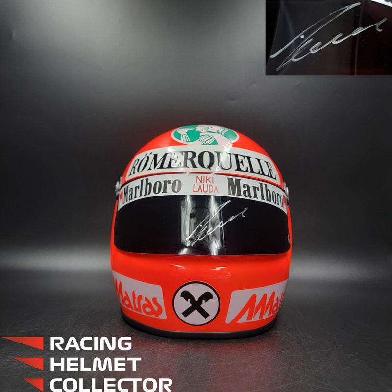 Niki Lauda Signed Helmet Visor 1977 Tribute Display Autographed Full Scale 1:1 AS-00755