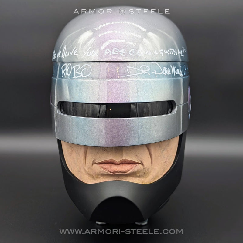 RoboCop Signed Premium Head Bust by Dr. Peter Weller Autographed Full – ARMORI STEELE