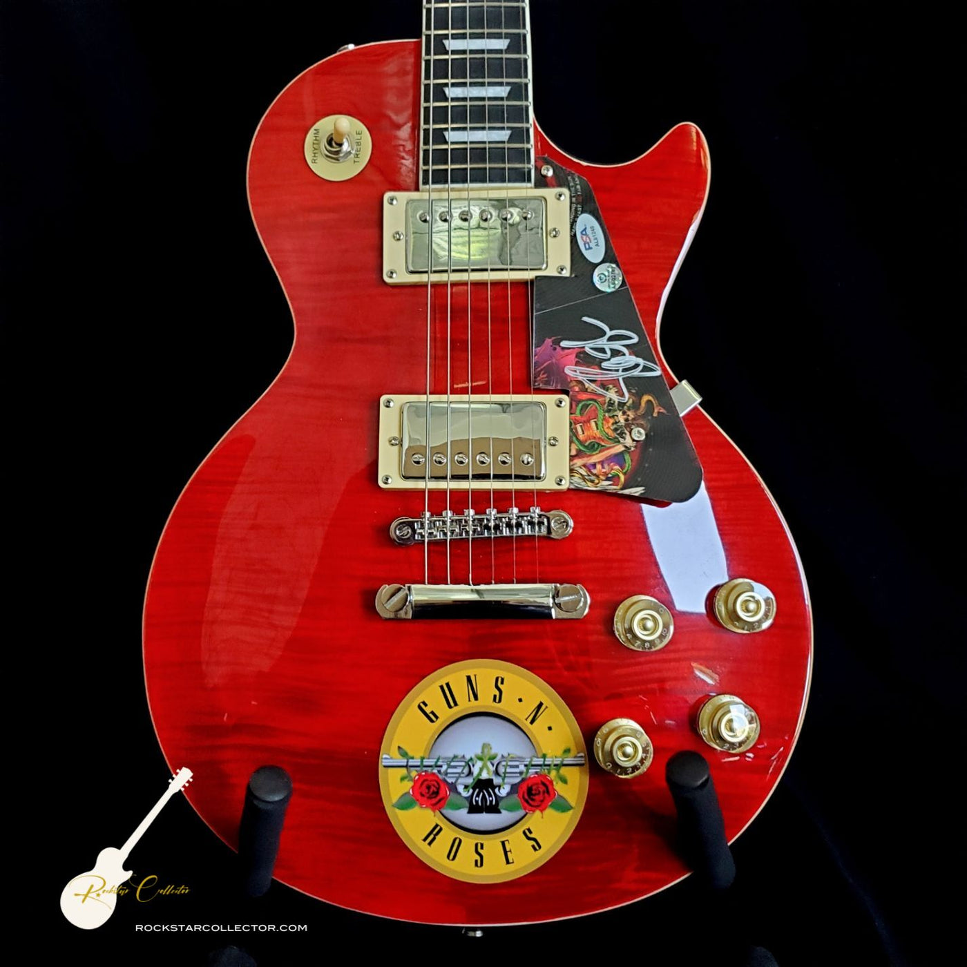 お歳暮 人気 Slash Guns N' Roses Signed Guitar Red Frame Premium その他
